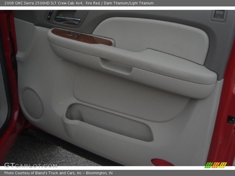 Fire Red / Dark Titanium/Light Titanium 2008 GMC Sierra 2500HD SLT Crew Cab 4x4
