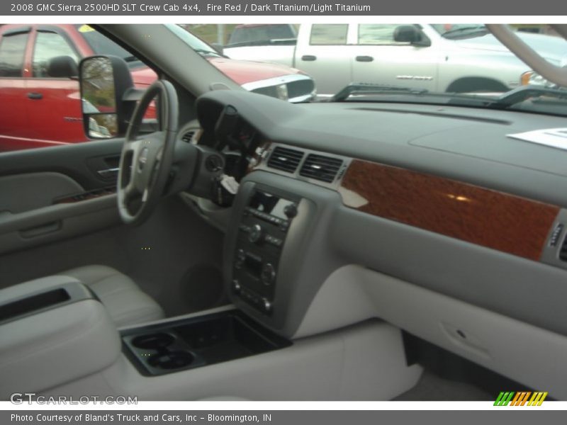 Fire Red / Dark Titanium/Light Titanium 2008 GMC Sierra 2500HD SLT Crew Cab 4x4