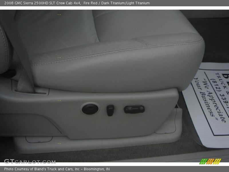 Fire Red / Dark Titanium/Light Titanium 2008 GMC Sierra 2500HD SLT Crew Cab 4x4