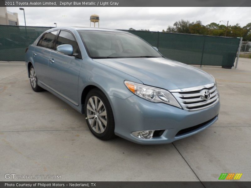 Zephyr Blue Metallic / Light Gray 2011 Toyota Avalon Limited