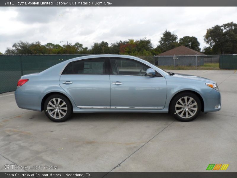 Zephyr Blue Metallic / Light Gray 2011 Toyota Avalon Limited