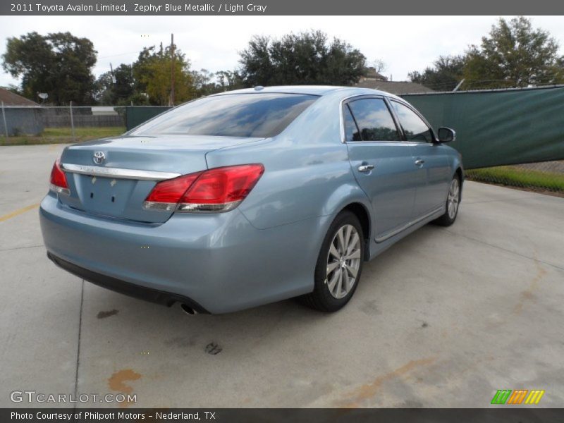 Zephyr Blue Metallic / Light Gray 2011 Toyota Avalon Limited