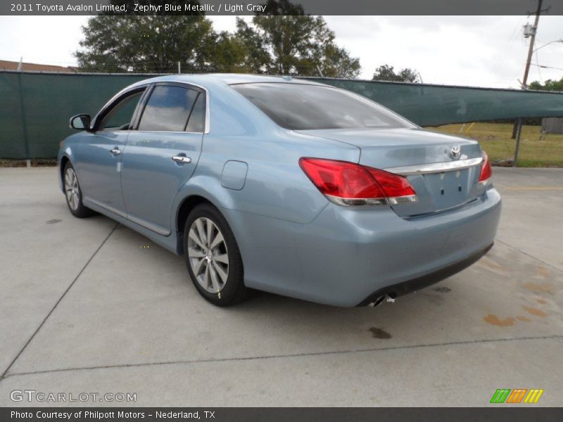 Zephyr Blue Metallic / Light Gray 2011 Toyota Avalon Limited