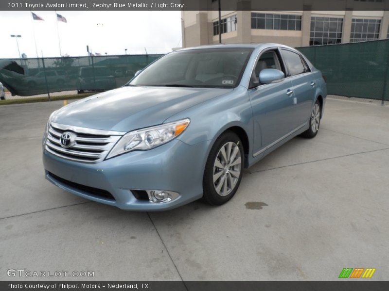 Zephyr Blue Metallic / Light Gray 2011 Toyota Avalon Limited