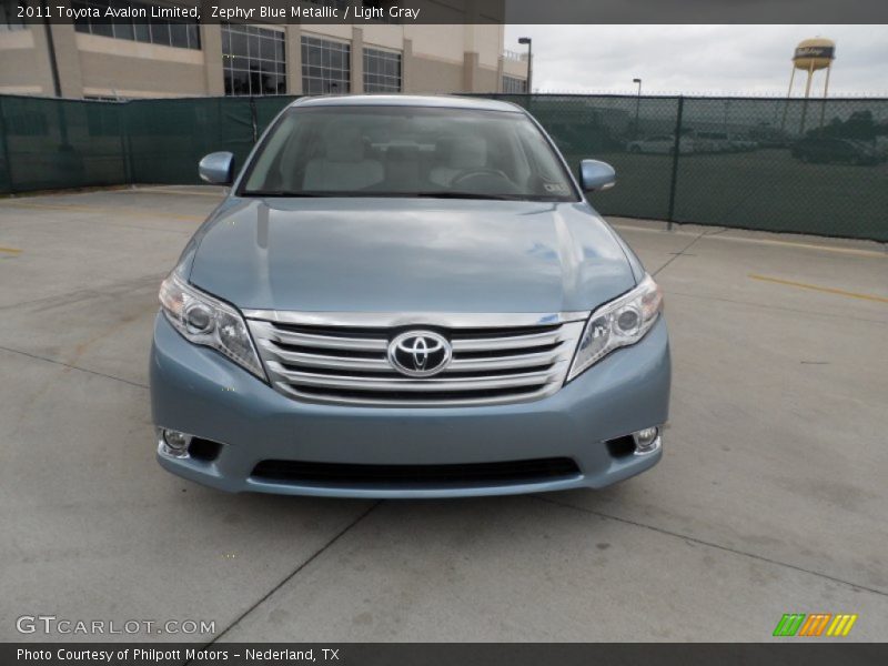 Zephyr Blue Metallic / Light Gray 2011 Toyota Avalon Limited