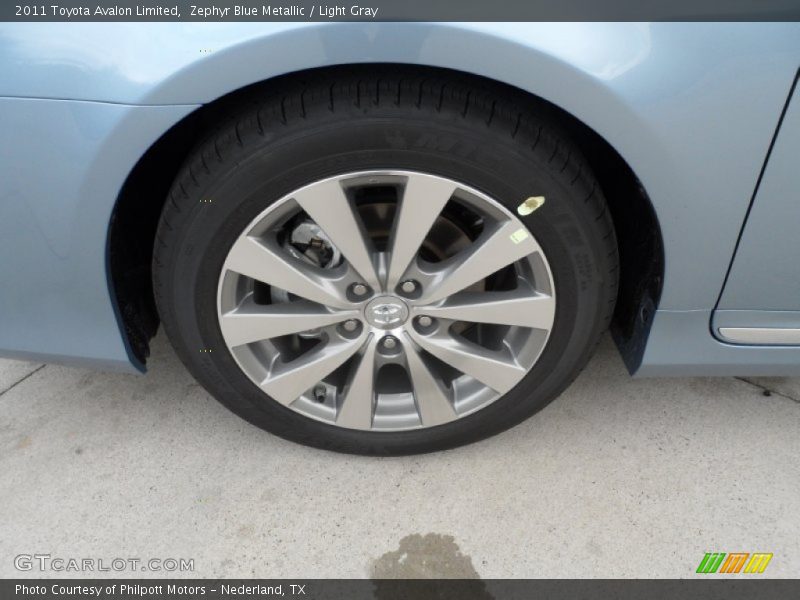 Zephyr Blue Metallic / Light Gray 2011 Toyota Avalon Limited