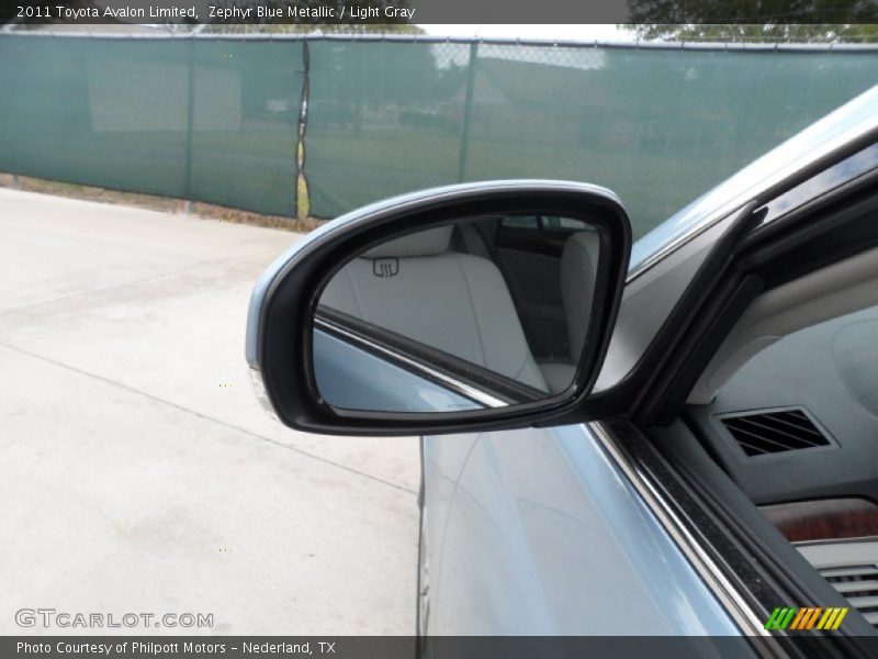 Zephyr Blue Metallic / Light Gray 2011 Toyota Avalon Limited