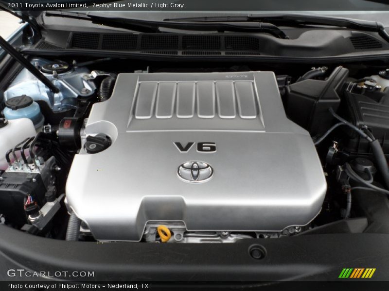 Zephyr Blue Metallic / Light Gray 2011 Toyota Avalon Limited