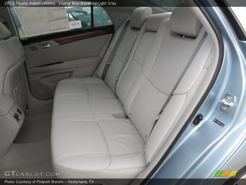 Zephyr Blue Metallic / Light Gray 2011 Toyota Avalon Limited