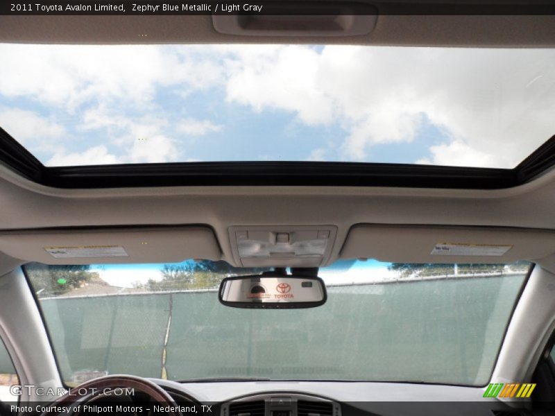 Zephyr Blue Metallic / Light Gray 2011 Toyota Avalon Limited
