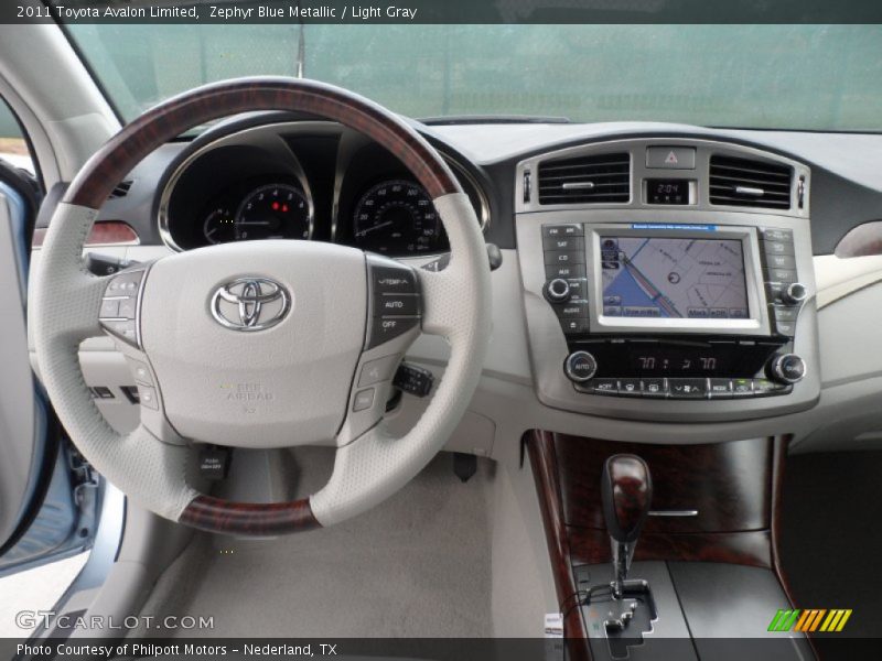 Zephyr Blue Metallic / Light Gray 2011 Toyota Avalon Limited