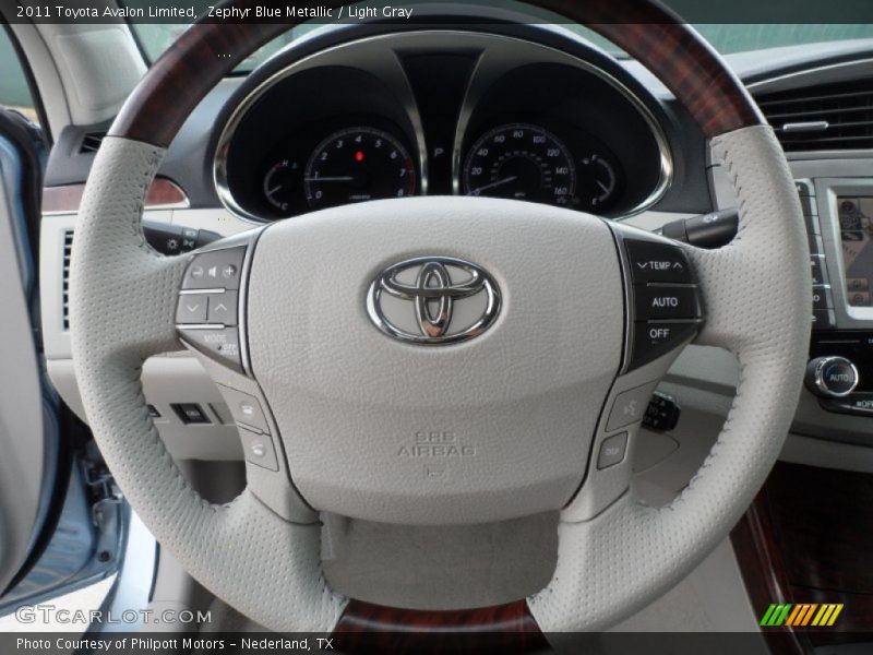 Zephyr Blue Metallic / Light Gray 2011 Toyota Avalon Limited