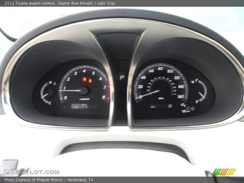 Zephyr Blue Metallic / Light Gray 2011 Toyota Avalon Limited