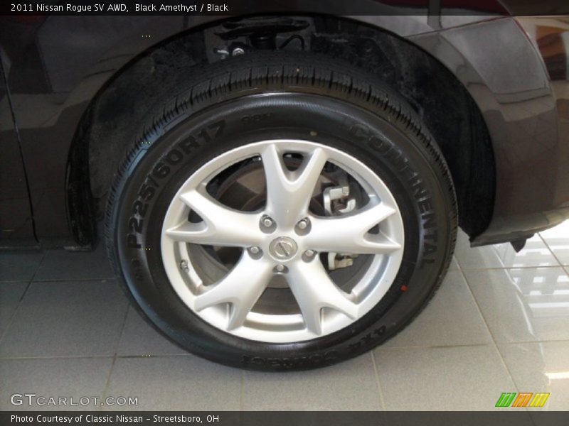 Black Amethyst / Black 2011 Nissan Rogue SV AWD