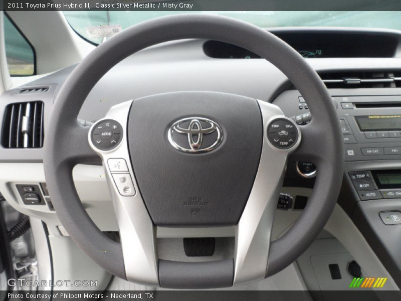 Classic Silver Metallic / Misty Gray 2011 Toyota Prius Hybrid III