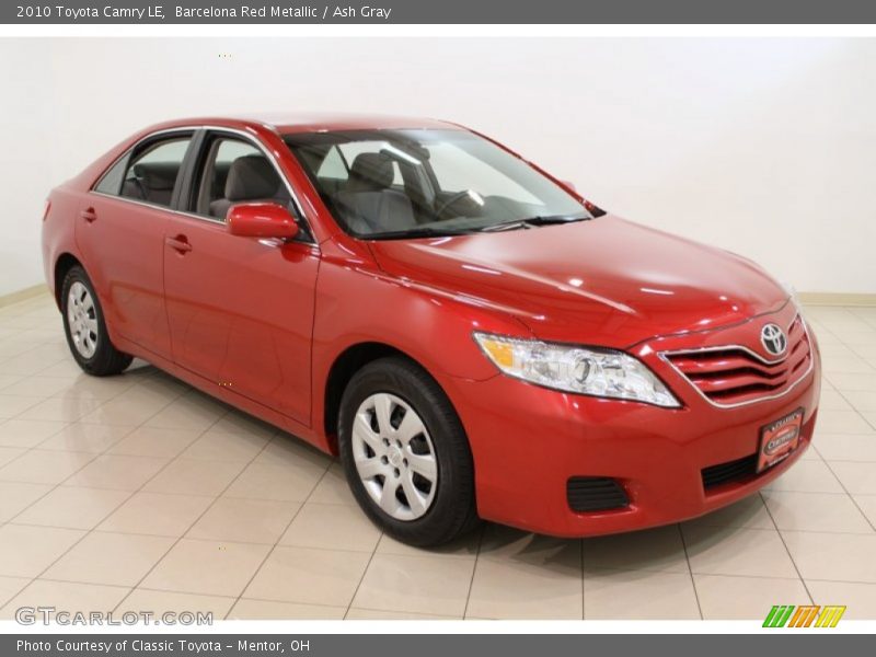 Barcelona Red Metallic / Ash Gray 2010 Toyota Camry LE