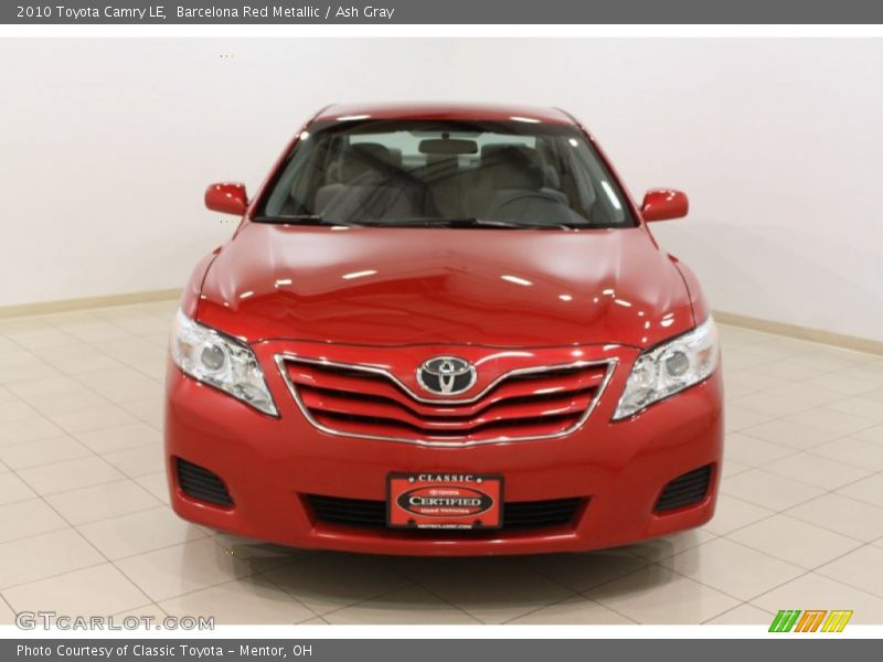 Barcelona Red Metallic / Ash Gray 2010 Toyota Camry LE
