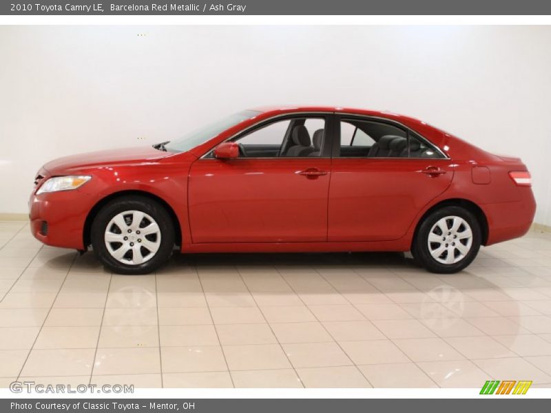 Barcelona Red Metallic / Ash Gray 2010 Toyota Camry LE