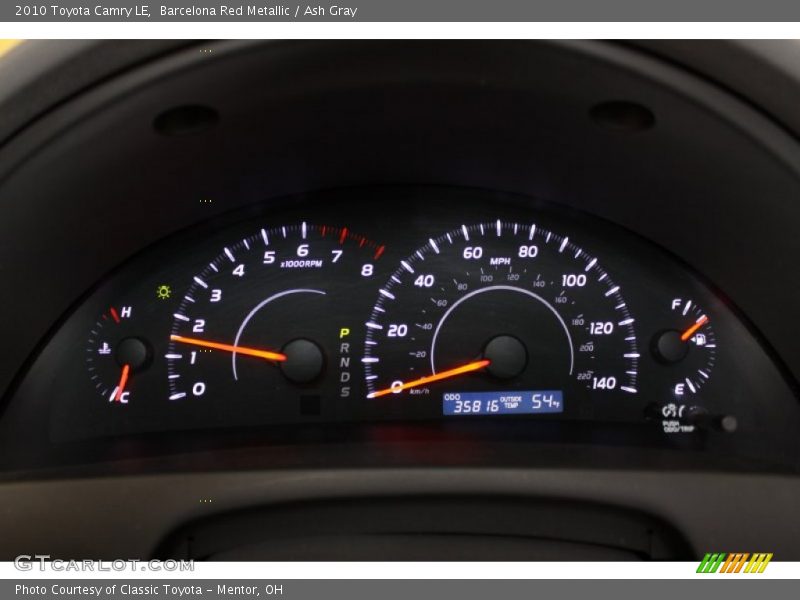Barcelona Red Metallic / Ash Gray 2010 Toyota Camry LE