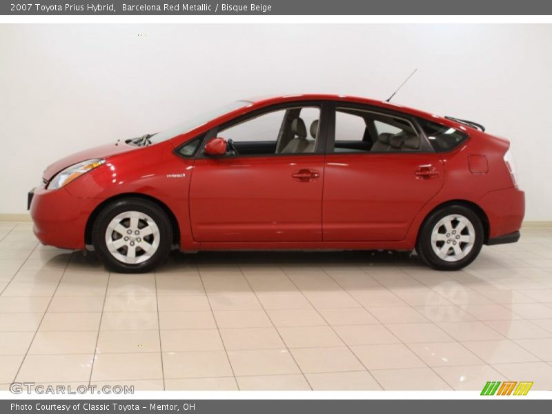 Barcelona Red Metallic / Bisque Beige 2007 Toyota Prius Hybrid