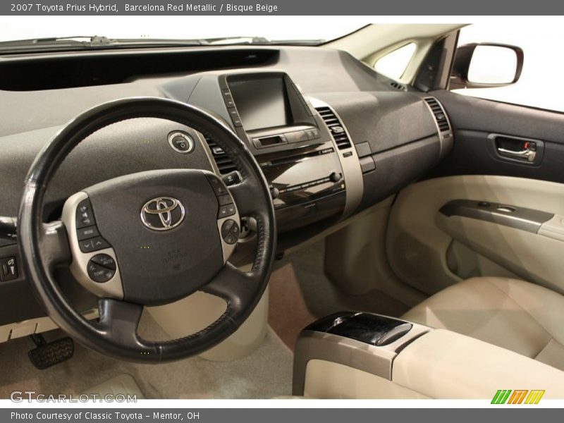 Barcelona Red Metallic / Bisque Beige 2007 Toyota Prius Hybrid