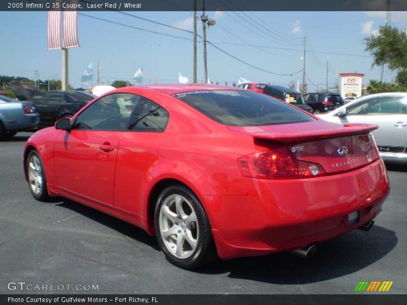 Laser Red / Wheat 2005 Infiniti G 35 Coupe