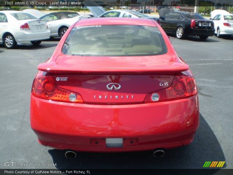 Laser Red / Wheat 2005 Infiniti G 35 Coupe