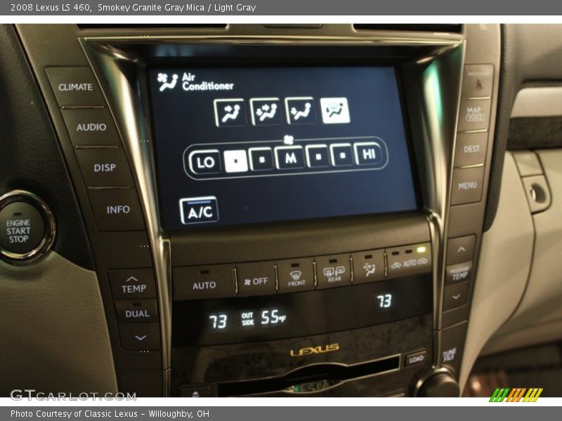 Smokey Granite Gray Mica / Light Gray 2008 Lexus LS 460