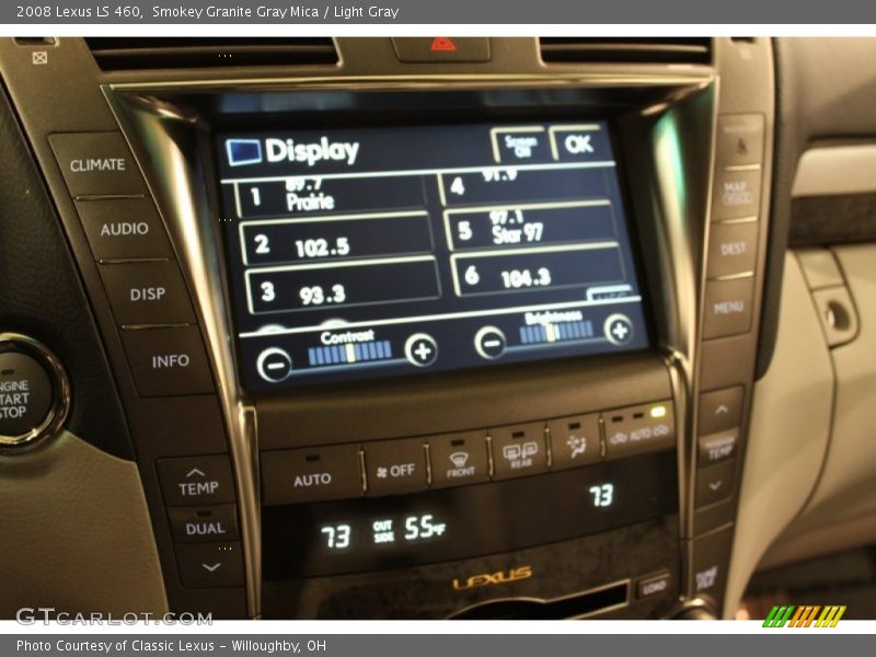 Smokey Granite Gray Mica / Light Gray 2008 Lexus LS 460