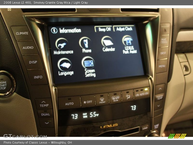 Smokey Granite Gray Mica / Light Gray 2008 Lexus LS 460