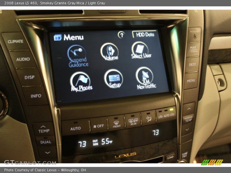 Smokey Granite Gray Mica / Light Gray 2008 Lexus LS 460