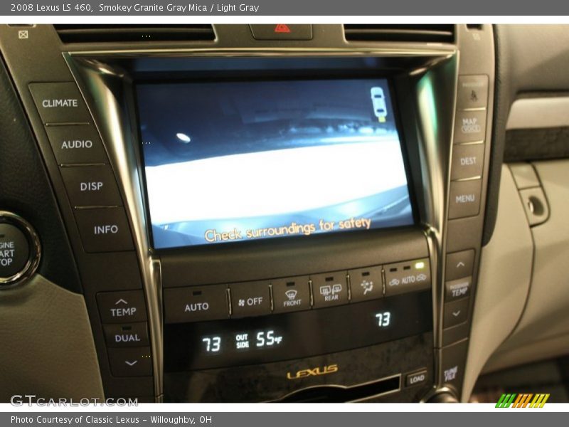 Smokey Granite Gray Mica / Light Gray 2008 Lexus LS 460