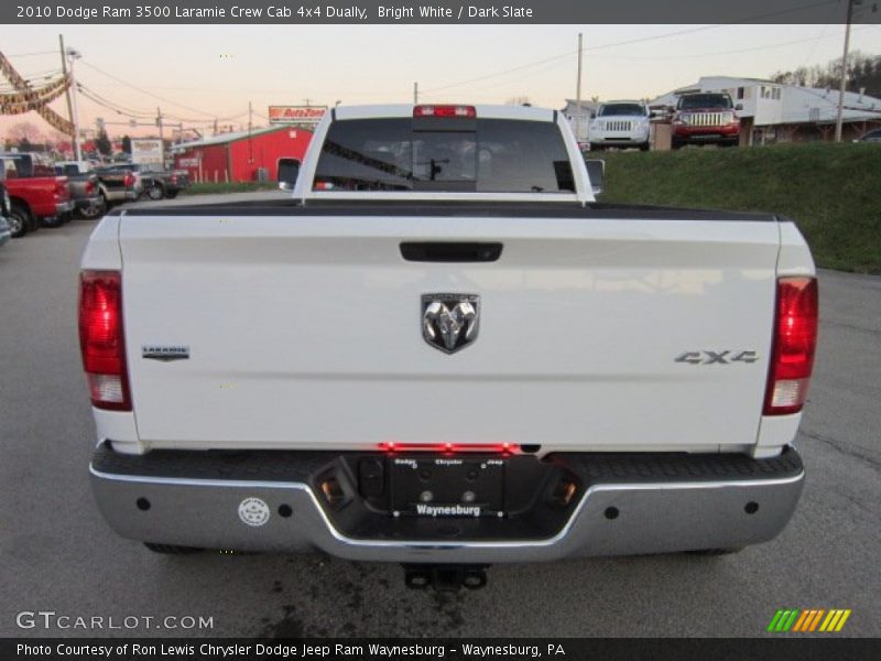 Bright White / Dark Slate 2010 Dodge Ram 3500 Laramie Crew Cab 4x4 Dually