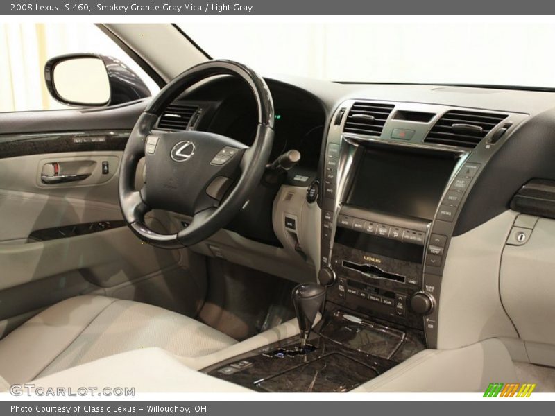 Smokey Granite Gray Mica / Light Gray 2008 Lexus LS 460