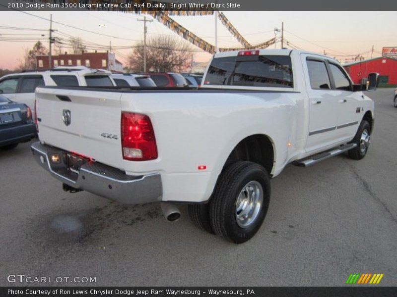 Bright White / Dark Slate 2010 Dodge Ram 3500 Laramie Crew Cab 4x4 Dually