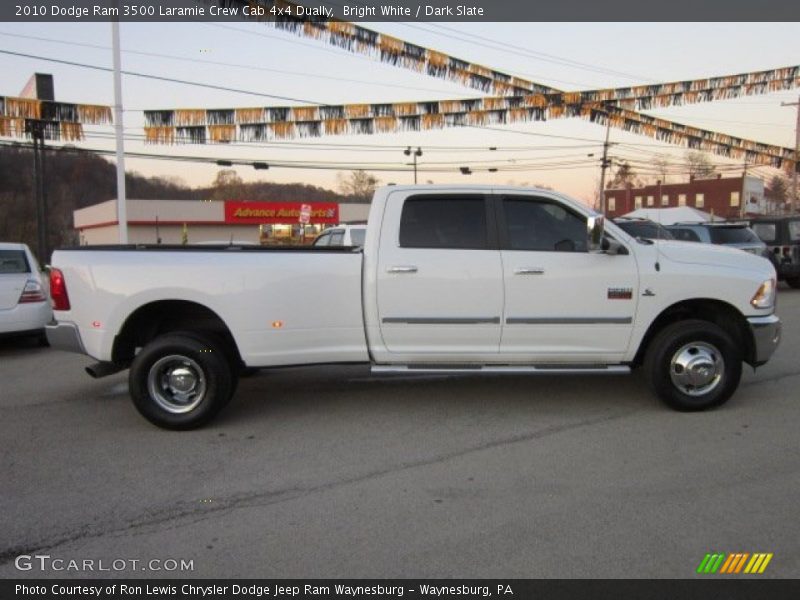Bright White / Dark Slate 2010 Dodge Ram 3500 Laramie Crew Cab 4x4 Dually