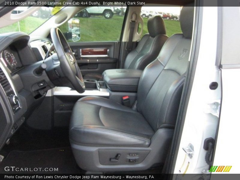 Bright White / Dark Slate 2010 Dodge Ram 3500 Laramie Crew Cab 4x4 Dually