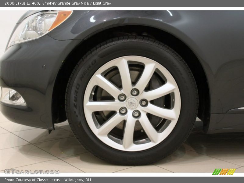 Smokey Granite Gray Mica / Light Gray 2008 Lexus LS 460