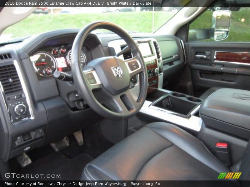 Bright White / Dark Slate 2010 Dodge Ram 3500 Laramie Crew Cab 4x4 Dually