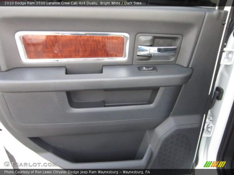 Bright White / Dark Slate 2010 Dodge Ram 3500 Laramie Crew Cab 4x4 Dually