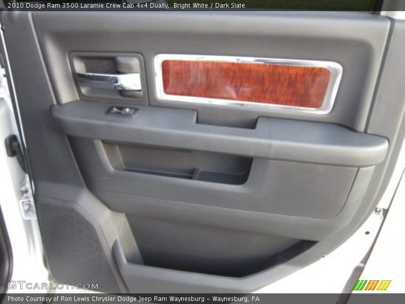 Bright White / Dark Slate 2010 Dodge Ram 3500 Laramie Crew Cab 4x4 Dually