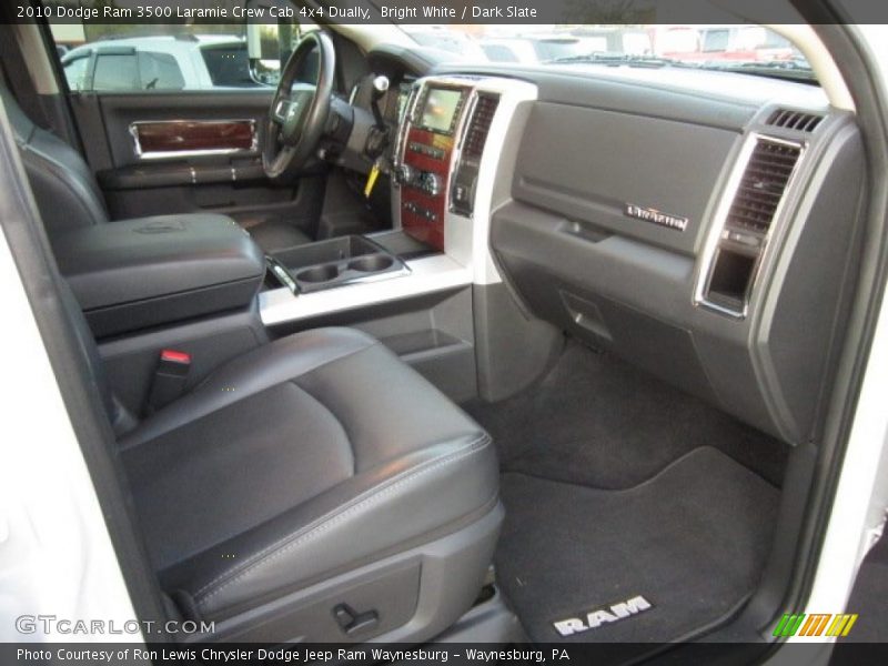 Bright White / Dark Slate 2010 Dodge Ram 3500 Laramie Crew Cab 4x4 Dually