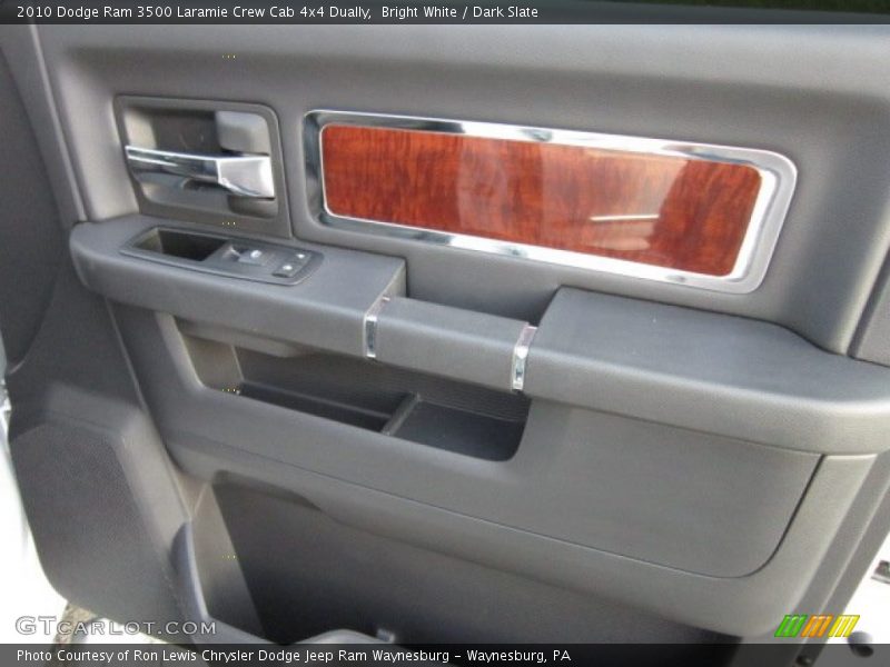 Bright White / Dark Slate 2010 Dodge Ram 3500 Laramie Crew Cab 4x4 Dually
