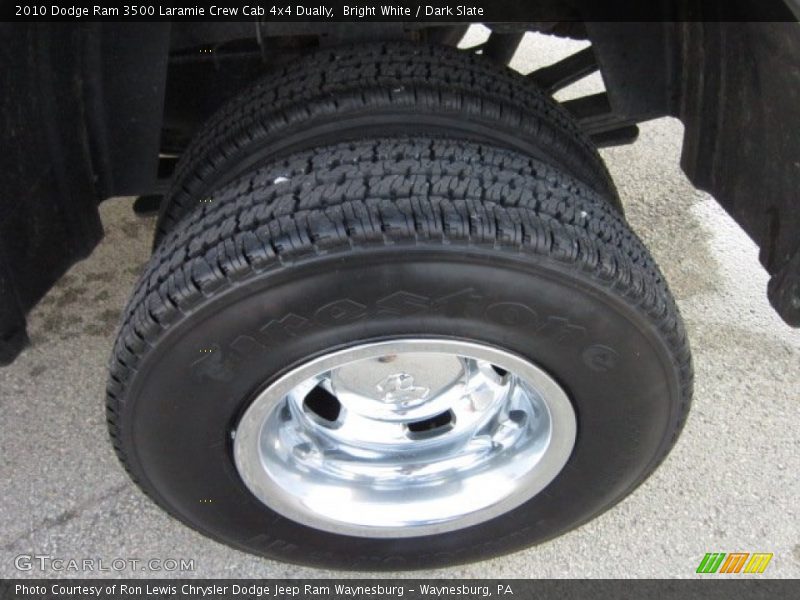 Bright White / Dark Slate 2010 Dodge Ram 3500 Laramie Crew Cab 4x4 Dually