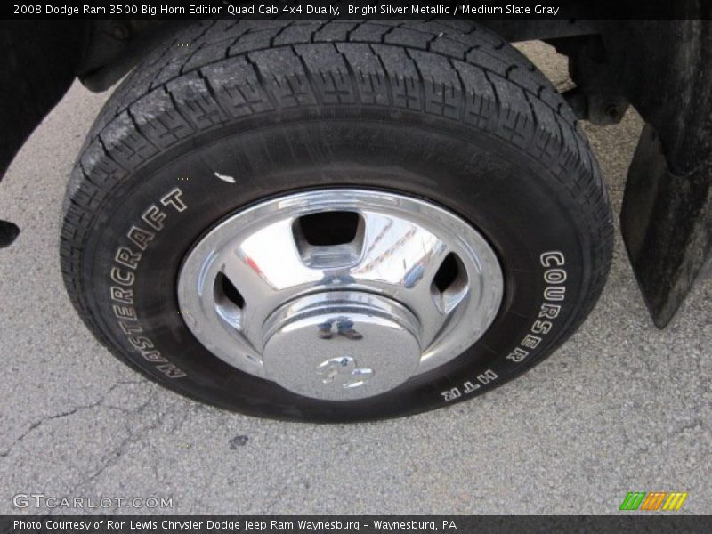 Bright Silver Metallic / Medium Slate Gray 2008 Dodge Ram 3500 Big Horn Edition Quad Cab 4x4 Dually