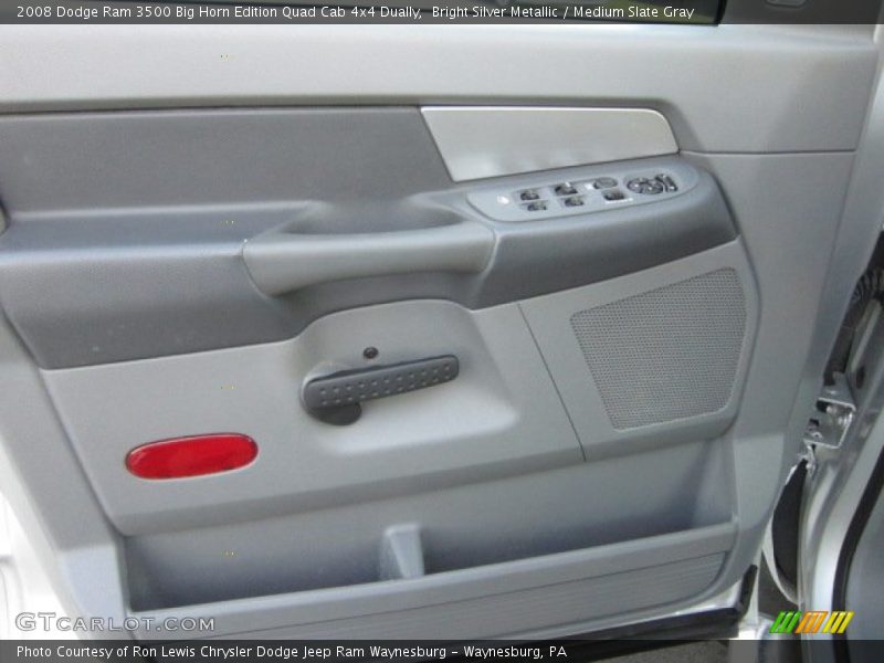Bright Silver Metallic / Medium Slate Gray 2008 Dodge Ram 3500 Big Horn Edition Quad Cab 4x4 Dually
