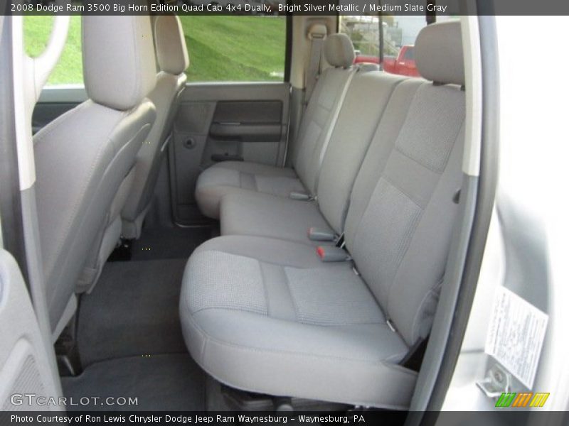 Bright Silver Metallic / Medium Slate Gray 2008 Dodge Ram 3500 Big Horn Edition Quad Cab 4x4 Dually