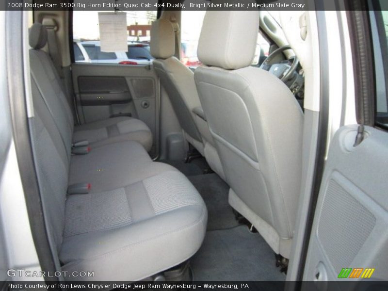Bright Silver Metallic / Medium Slate Gray 2008 Dodge Ram 3500 Big Horn Edition Quad Cab 4x4 Dually