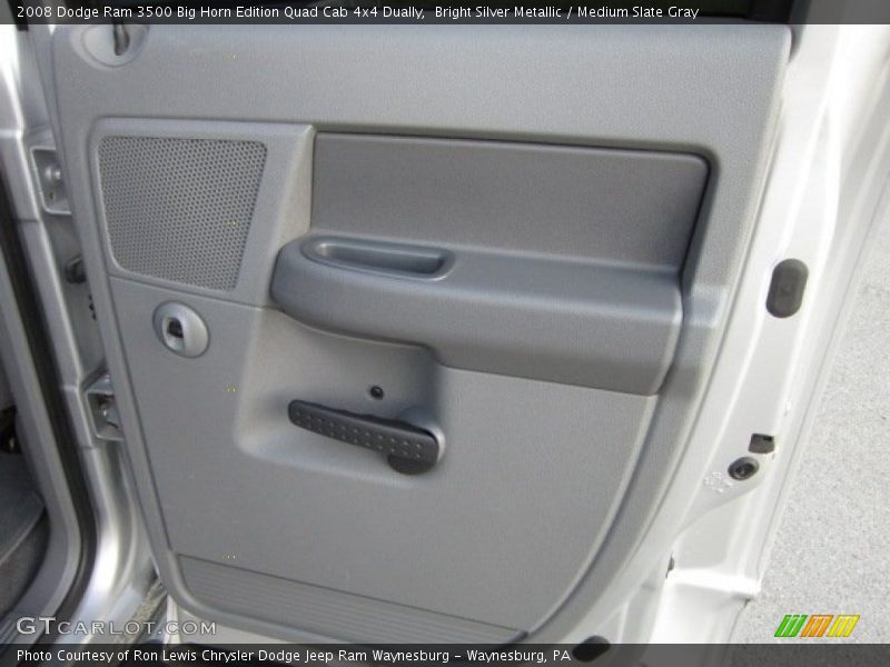 Bright Silver Metallic / Medium Slate Gray 2008 Dodge Ram 3500 Big Horn Edition Quad Cab 4x4 Dually