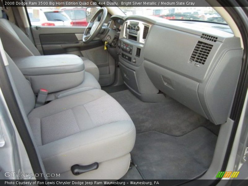 Bright Silver Metallic / Medium Slate Gray 2008 Dodge Ram 3500 Big Horn Edition Quad Cab 4x4 Dually
